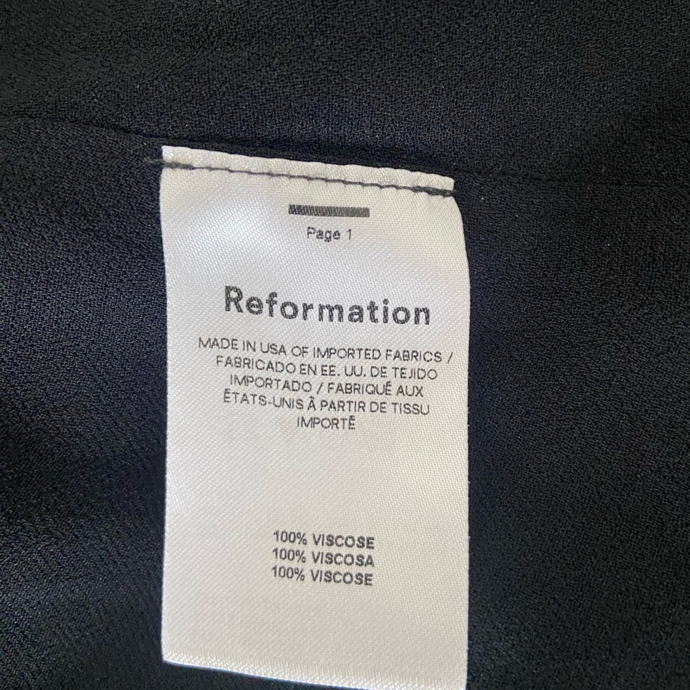Reformation Black Woodson Dress with Lace Details - Picture 4 of 5